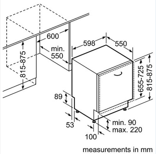 מדיח כלים ‏רחב Bosch SMV46DX03E בוש