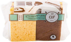 ספוג כלים אקולוגי 4 יחידות Green Flash