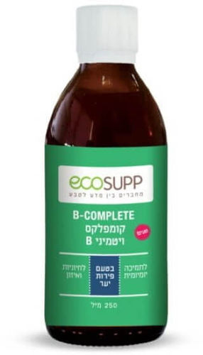 ויטמין B קומפלקס בטעם פירות יער אקוסאפ