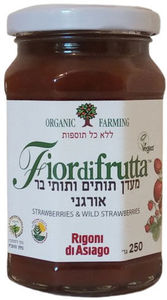 מעדן תותים ותותי בר אורגני 250 גרם