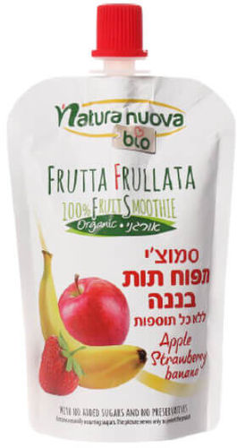 סמוצי תפוח תות בננה אורגניים