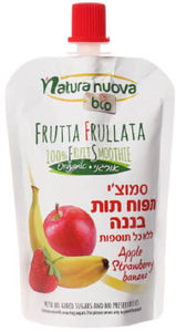סמוצי תפוח תות בננה אורגניים