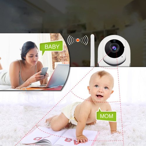 מצלמה IP ממונעת PT HD 1080P 4MP עם ראיית לילה והקלטה על כרטיס זיכרון