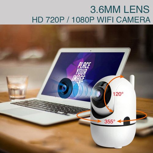 מצלמה IP ממונעת PT HD 1080P 4MP עם ראיית לילה והקלטה על כרטיס זיכרון