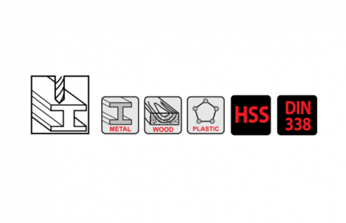 סט מקדחי PRO M2 HSS - יחידות 5 - ביטק B.TECH