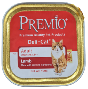 פרמיו חתול מעדן כבש 100 גרם - Premio Deli-Cat 