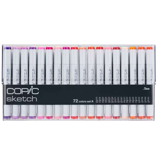 סט 72 טושים קופיק סקץ' COPIC SKETCH - דגם A