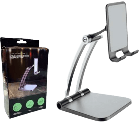 מעמד שולחני מתקפל לסמארטפון או טאבלט