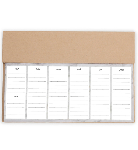 לוח תכנון שבועי שולחני למשרד וללימודים Planner