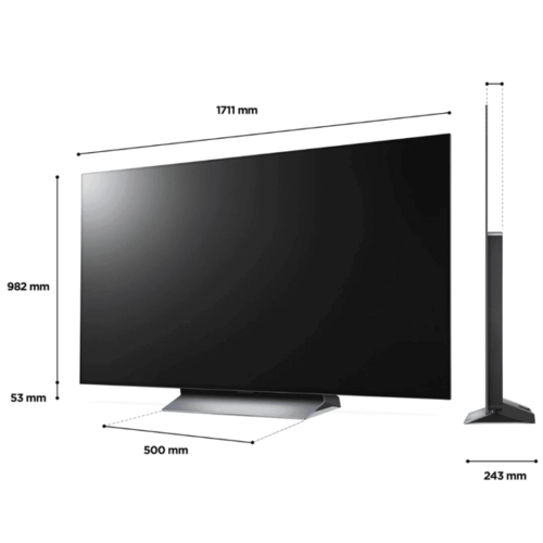 טלוויזיה חכמה 65″ LG OLED evo אל ג’י OLED65C26LA
