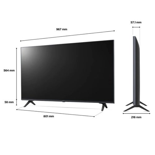 טלוויזיה חכמה 43 אינץ’ LG 4K דגם 43UQ80006LD
