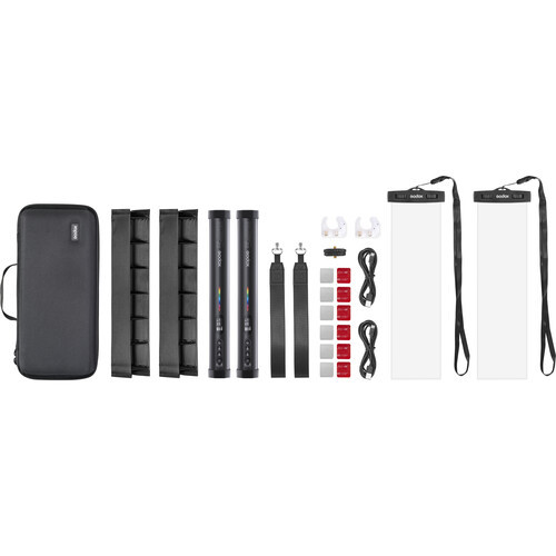 ערכת 2 מקלות אור Godox TL30 RGB Tube Light