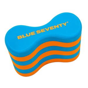 פולי לאימוני שחייה בבריכה BLUE70 PULL BUOY כחול-כתום  מתאים גם לשחיינים במשקל גבוה מכיוון שעשוי מחומר בדחיסות גבוהה ברמה גבוהה מאוד 