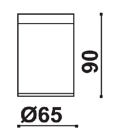 צילינדר תקרה מוגן מים 8W מתאים לעמעום  ACTEC
