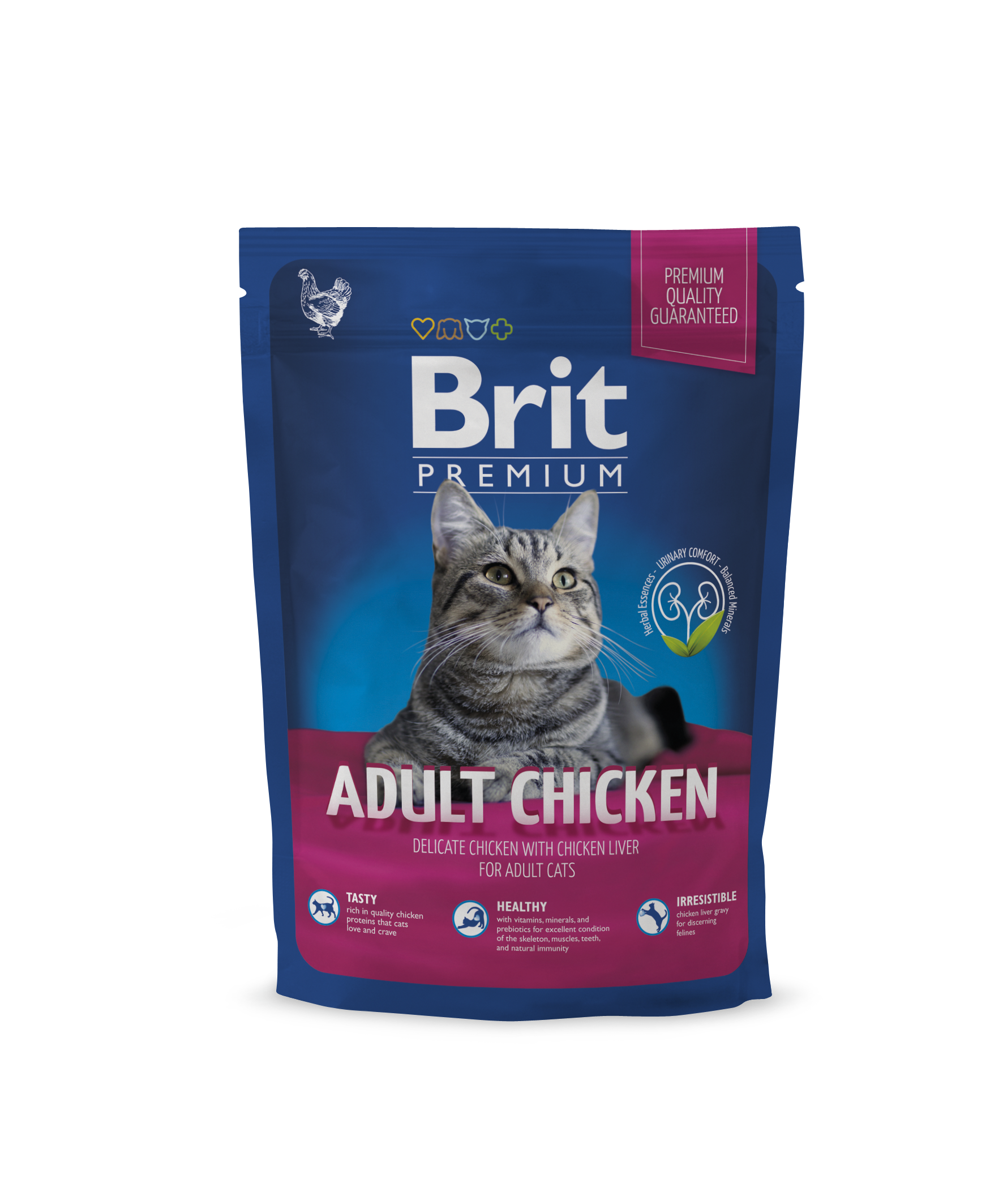 בריט 1.5 ק"ג חתול בוגר עוף Brit Premium By Nature Adult Chicken