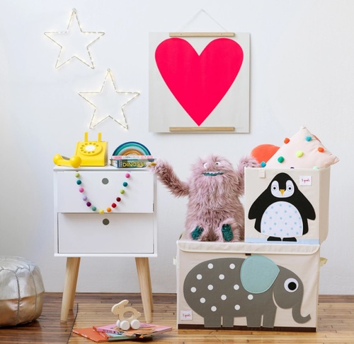 קופסת אחסון מעוצבת לצעצועים - פינגווין