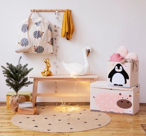 קופסת אחסון מעוצבת לצעצועים - פינגווין