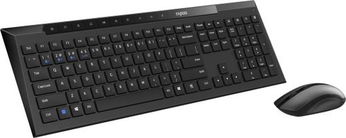 סט מקלדת ועכבר אלחוטי Rapoo 8210M 2.4GHz BT Multi-Mode