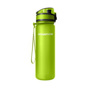 בקבוק פלסטיק ירוק אקוואפור Aquaphor green + סנן מים