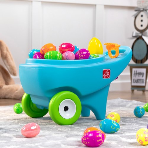 מריצת צעצועים + 2 אביזרי משחק - כחול 4006