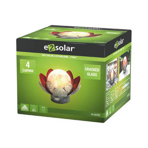 תאורה סולארית דקורטיבית דמוי פרח LED 4 Lumen  תוצרת eZsolar