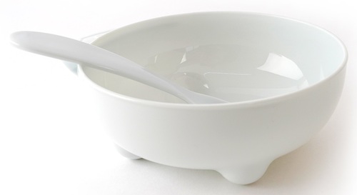 קערת אוכל עם מכסה וכפית Feeding Bowl - כחול