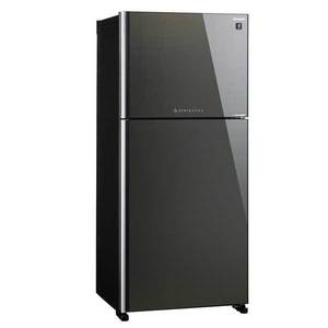 מקרר מקפיא עליון 600 ליטר SHARP שארפ SJ-4660 זכוכית אפור כהה