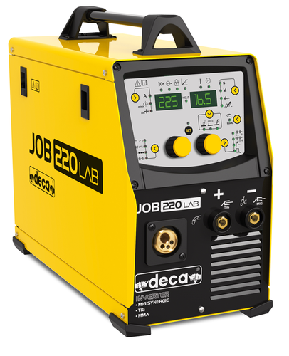רתכת JOB 220 LAB מסדרת Synergic מתוצרת Deca