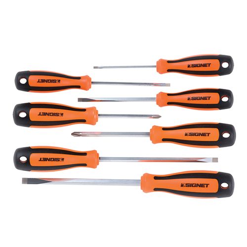 סט מברגים PH+שטוח 7 יחידות SIGNET ORANGE