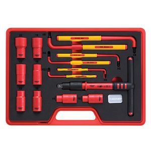 סט מבודד VDE:בוקסות D1/2+מפתחות אלן 15 יח SIGNET