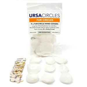 URSA Strap Fur Circles מגן רוח פרווה למיקרופון דש (לבן)