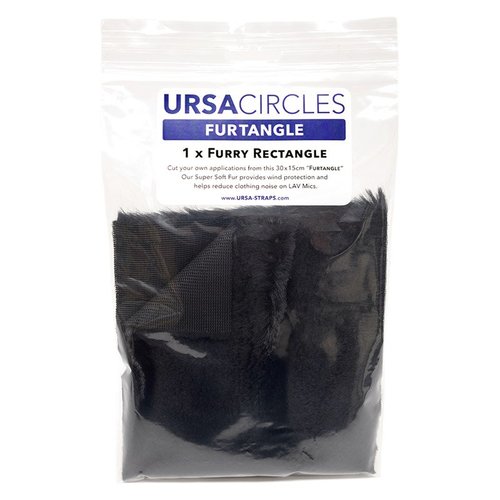 URSA Fur Tangles יריעת פרווה למיקרופוני דש (שחור)