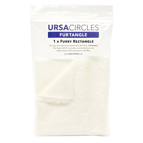 URSA Fur Tangles יריעת פרווה למיקרופוני דש (לבן)