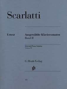 ספר תווים SCARLATTI Selected Piano Sonatas, Volume II Henle
