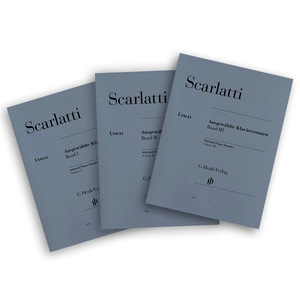 ספר תווים SCARLATTI Selected Piano Sonatas, Volume I II and III Henle