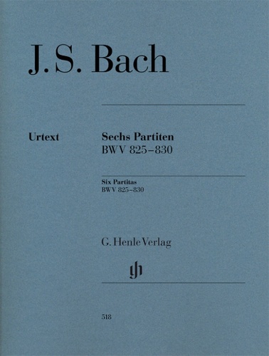 ספר תווים Six Partitas BWV 825-830