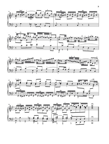 ספר תווים Six Partitas BWV 825-830