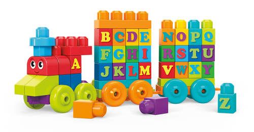 רכבת אותיות 60 חלקים - Mega Bloks