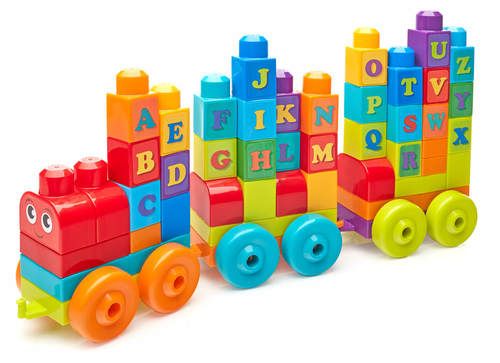 רכבת אותיות 60 חלקים - Mega Bloks