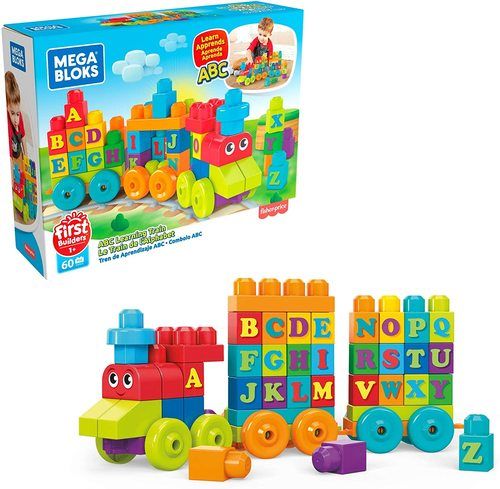 רכבת אותיות 60 חלקים - Mega Bloks