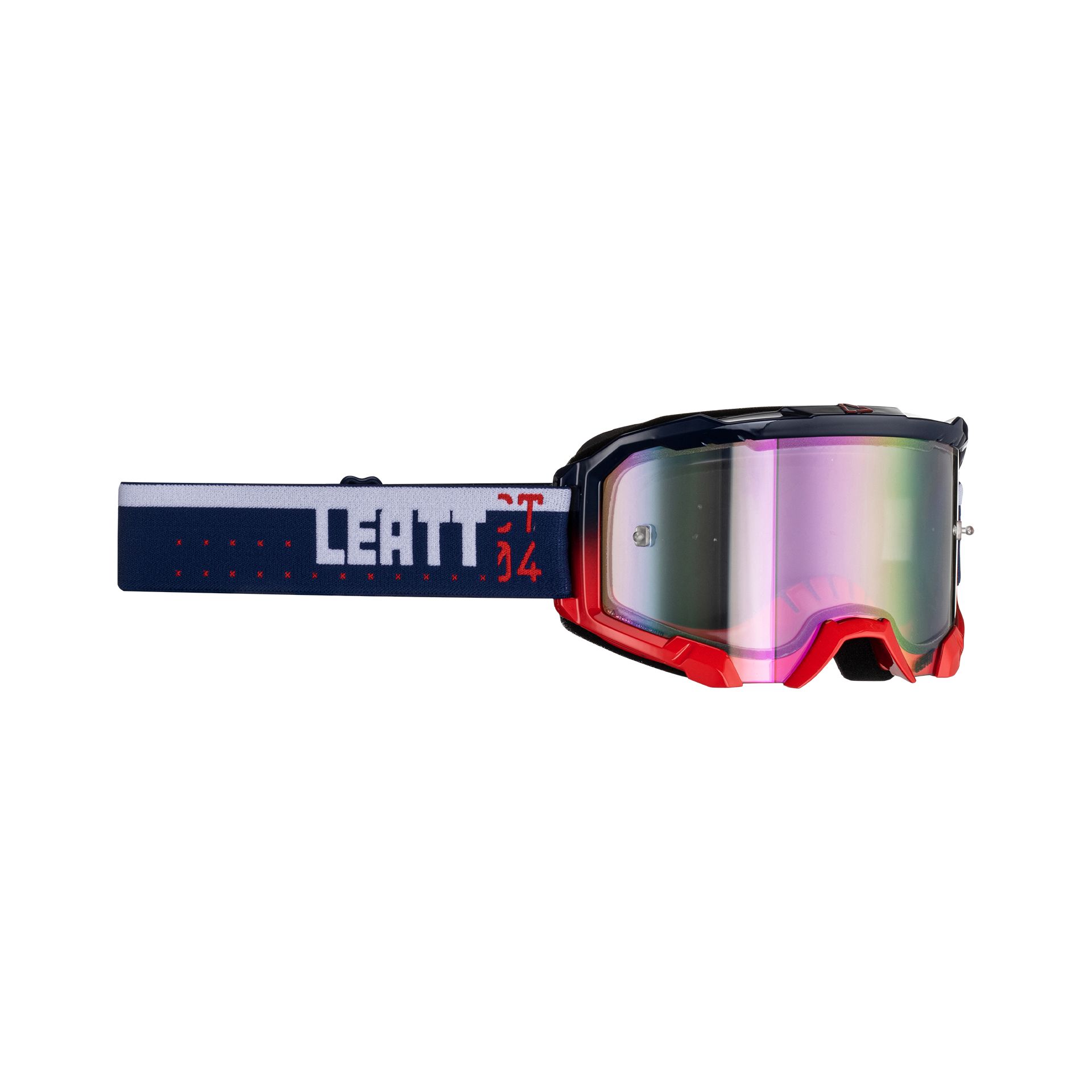 משקפי אבק ליט כחול / אדום - LEATT VELOCITY 4.5 IRIZ ROYAL