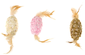 צעצוע לחתול אוולי מרשרש עם נוצות C20