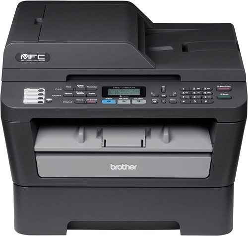 מדפסת ‏לייזר שחור לבן משולבת Brother MFC7460DN