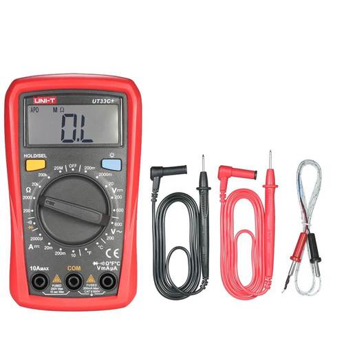 רב מודד מולטיטסטר UT-33C+ UNI-T בודק טמפרטורה