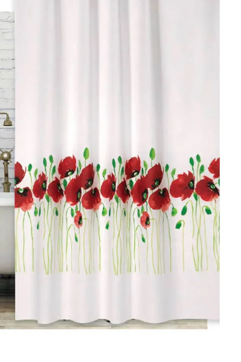 וילון אמבטיה כלניות 180/180 Tropical A26-4