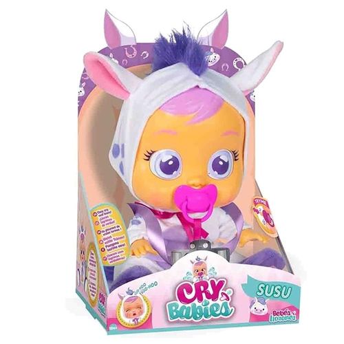 קריי בייבי - בובת תינוק בוכה עם דמעות אמיתיות סוסו - CRY BABIES SUSU