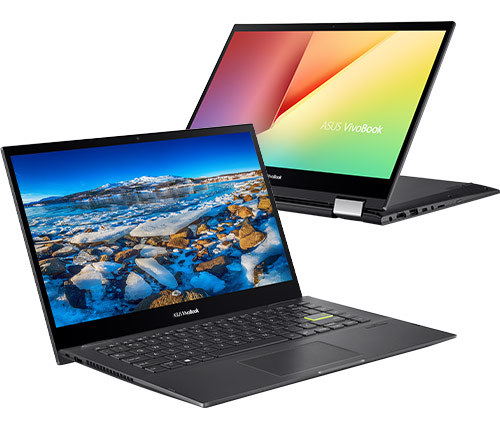 מחשב נייד ASUS VIVOBOOK FLIP I5-1135G7/8GB/512SD/WIN11/14-TOUCHSCREEN