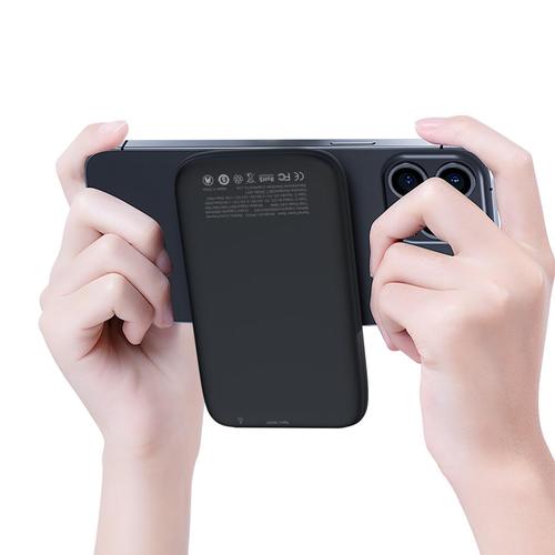 מטען נייד אלחוטי 5,000mAh-PD 20W סוללת גיבוי MagSafe XO-לבן