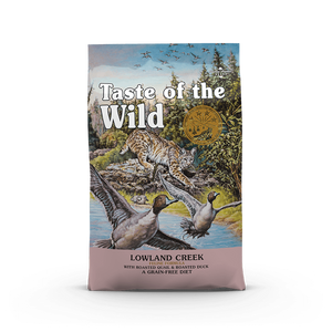 טייסט אוף דה ווילד לואו-לנד קריק 6.6 ק"ג -Taste of the Wild מזון לחתולים על בסיס שליו וברווז