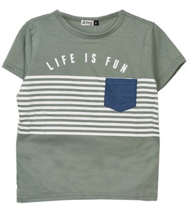 חולצה LIFE IS FUN 2Y-16Y ירוק